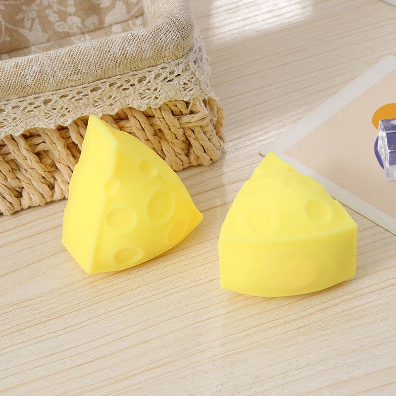 Square Cheese squishy toy Creative Stress Relief Toy-12unit