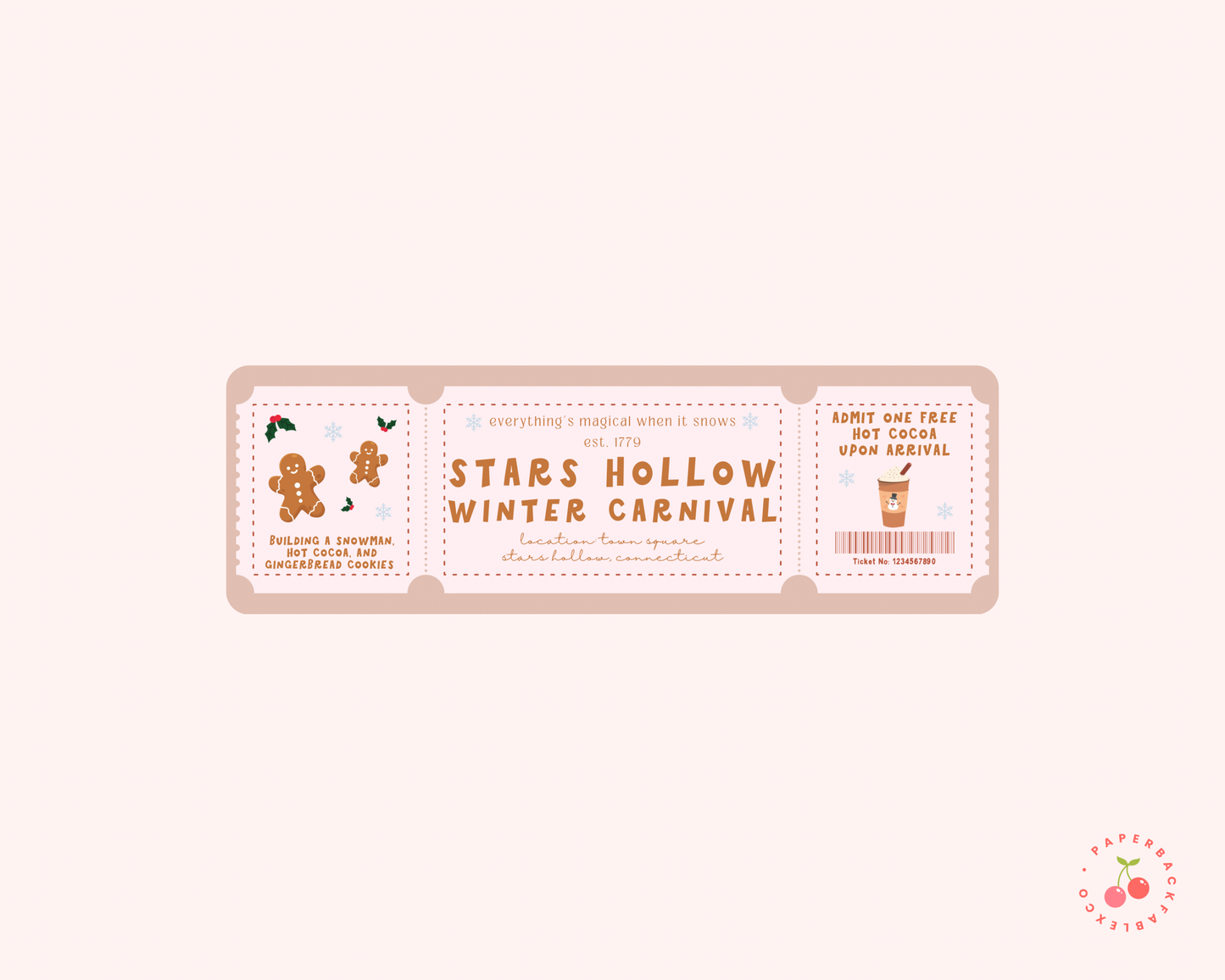 Stars Hollow Winter Carnival - Bookmarks