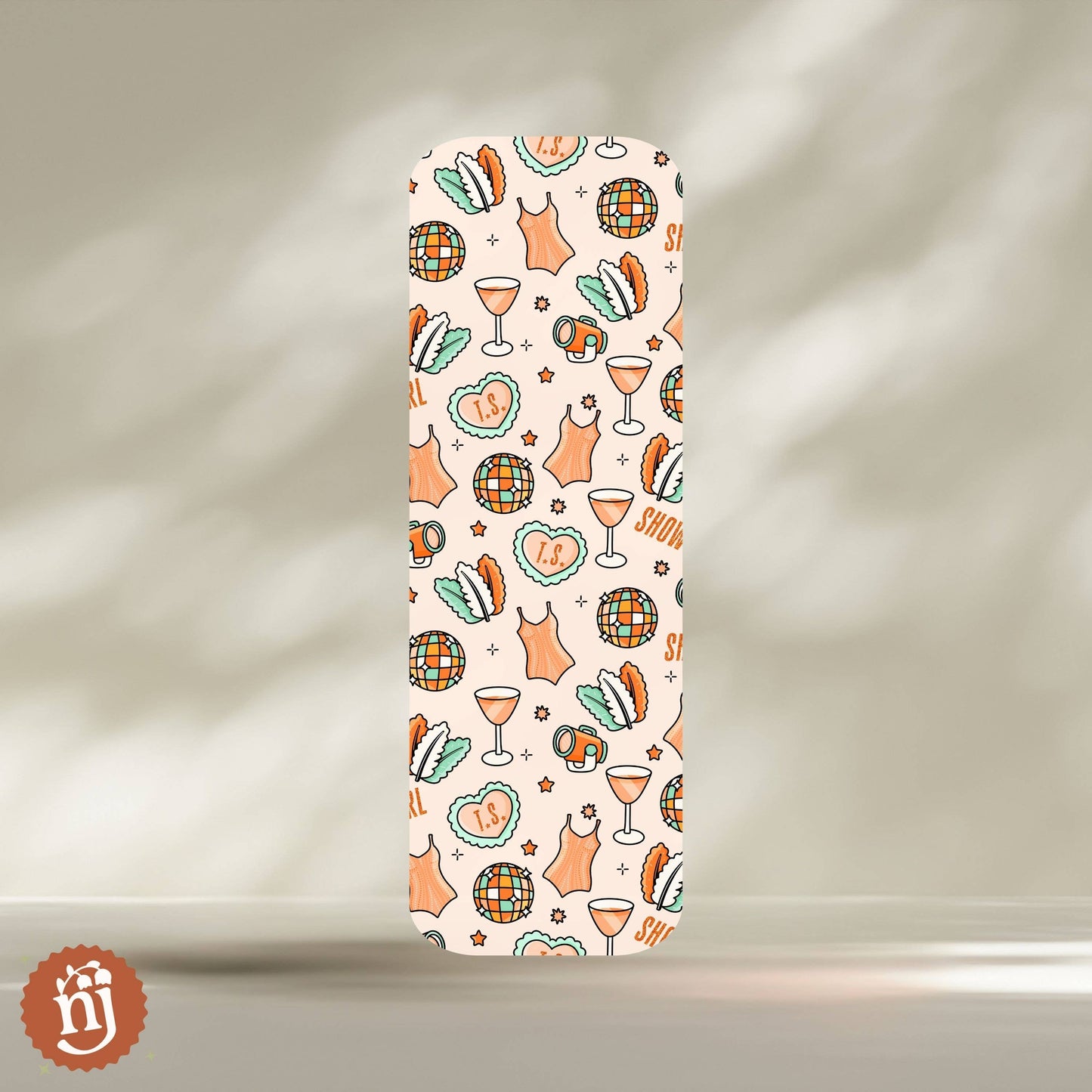 Taylor Inspired Showgirl Era Bookmark Orange