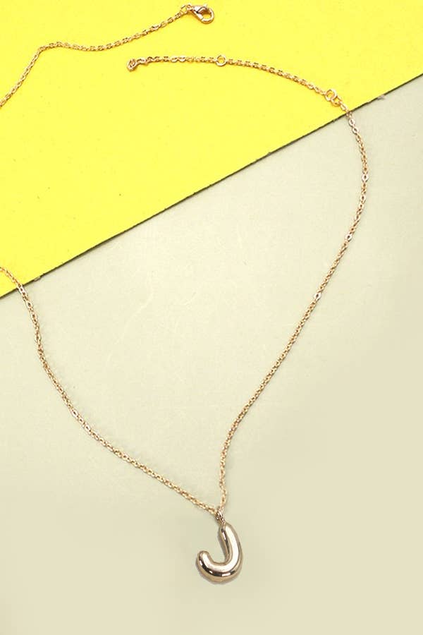 BALLOON BUBBLE PERSONALIZED INITIAL NECKLACE | 80N108