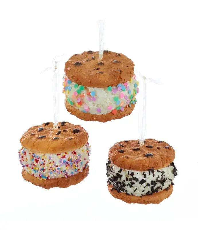3.15"FOAM ICE CREAM SANDWICH ORNAMENT 3A