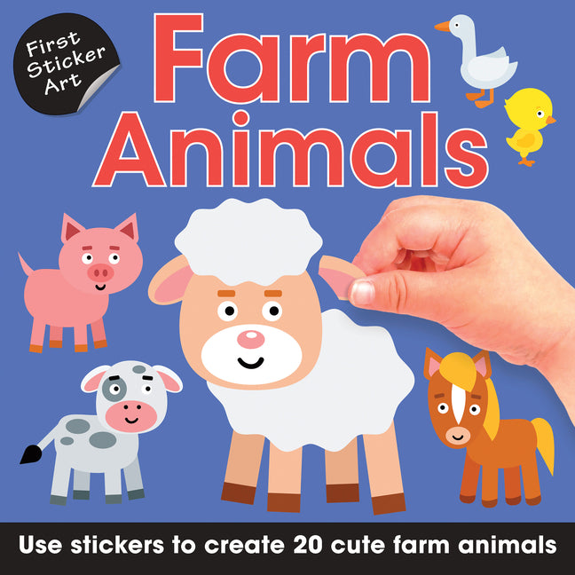 First Sticker Art: Farm Animals: Use Stickers to Create 20 Cute Farm Animals - Ingram