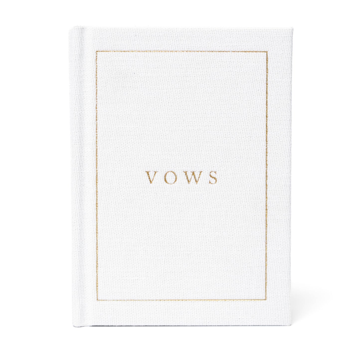 Wedding Vow Books - Wedding Keepsake Book w/Gold Foil Linen