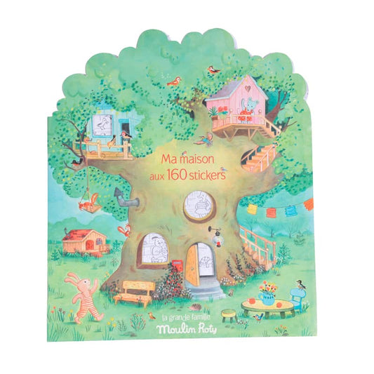 Coloring Books  & Assorted Stickers The Big Family - Moulin Roty