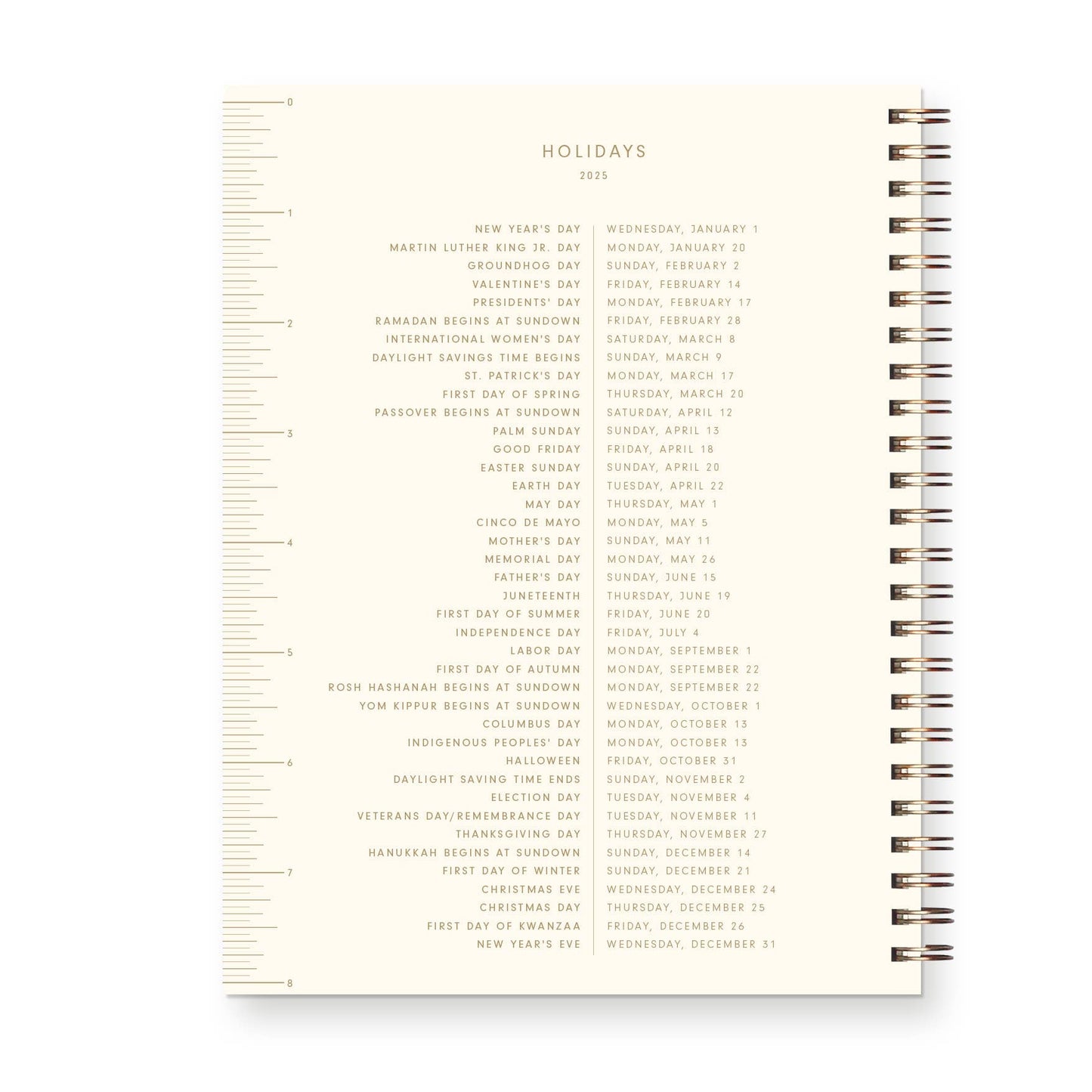 2025 Retro Dated Weekly Planner : Calendar Year