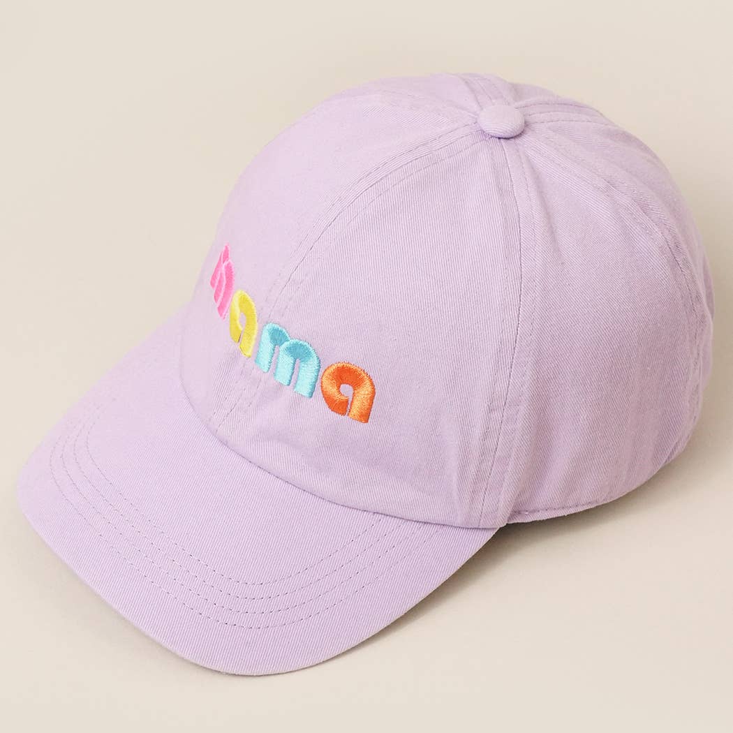 Mama Retro Font Baseball Cap