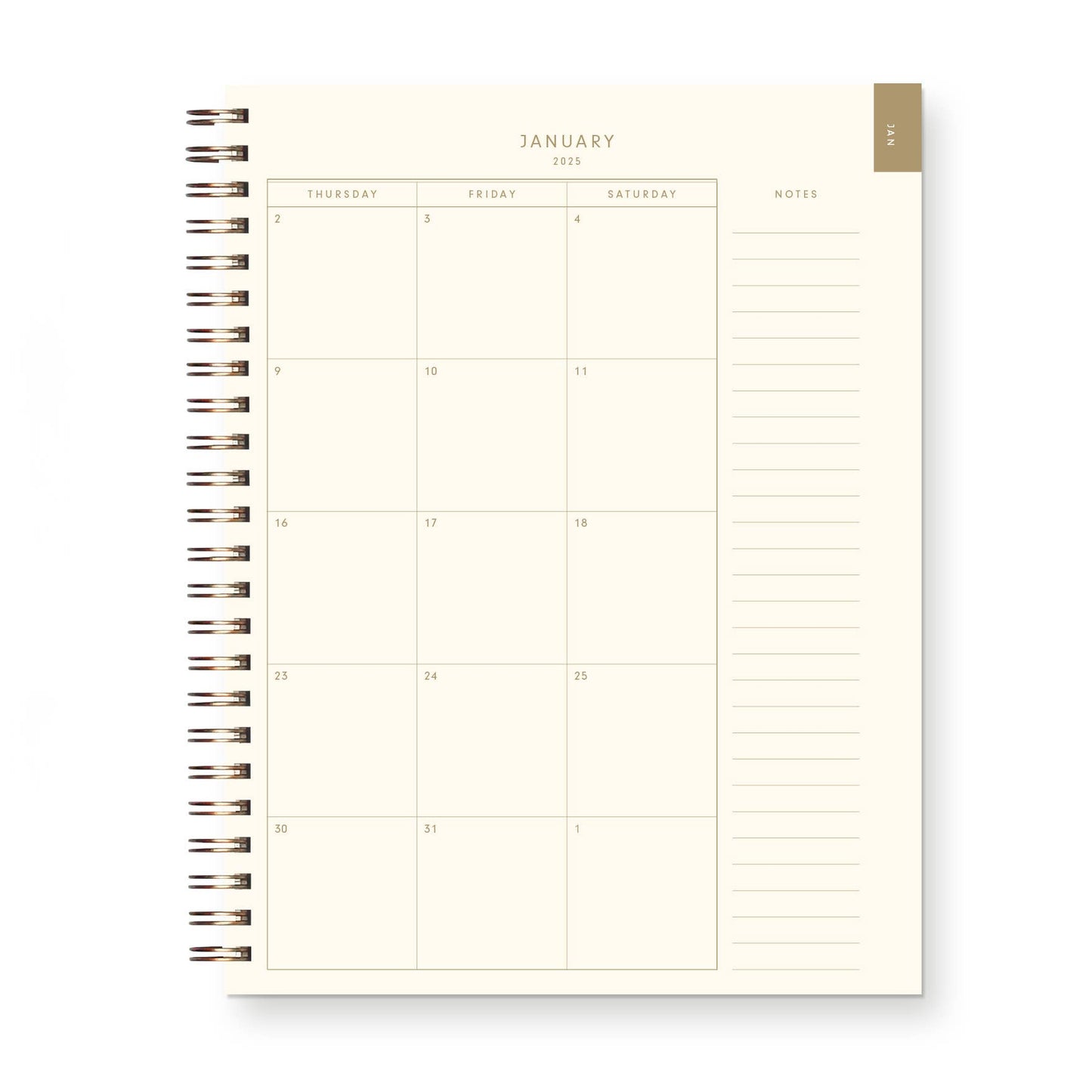 2025 Retro Dated Weekly Planner : Calendar Year