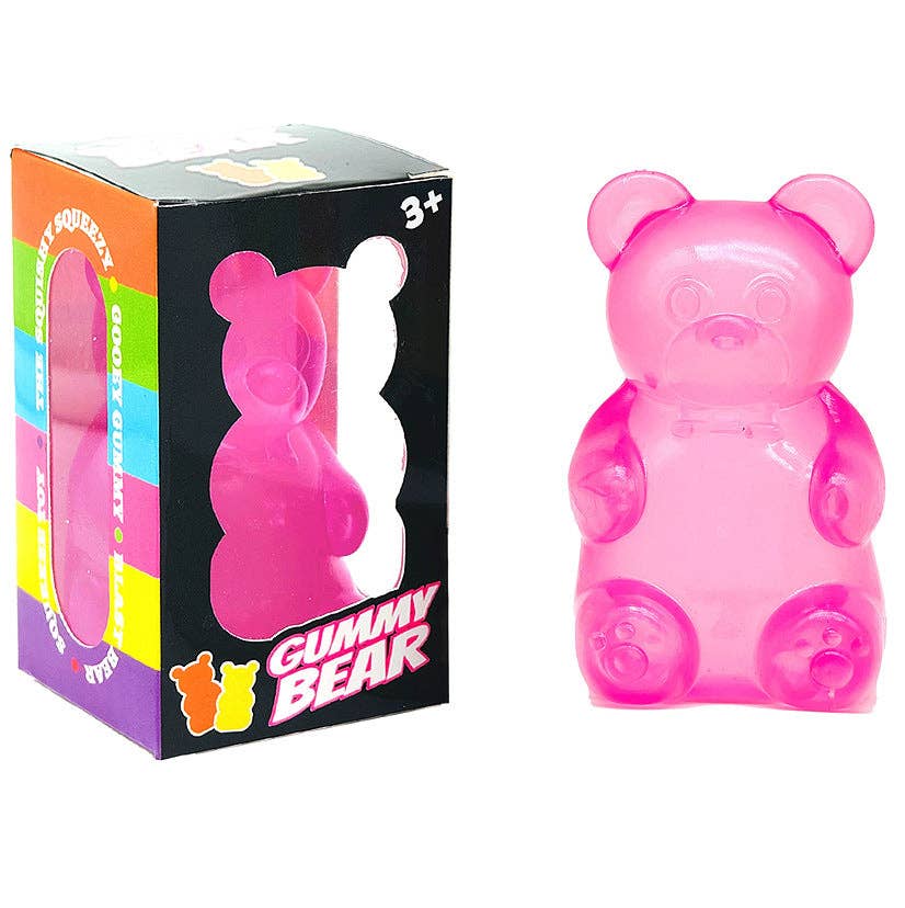 Cube Teardrop Bear Slow Rising Stress Relief Squeeze Toy Box