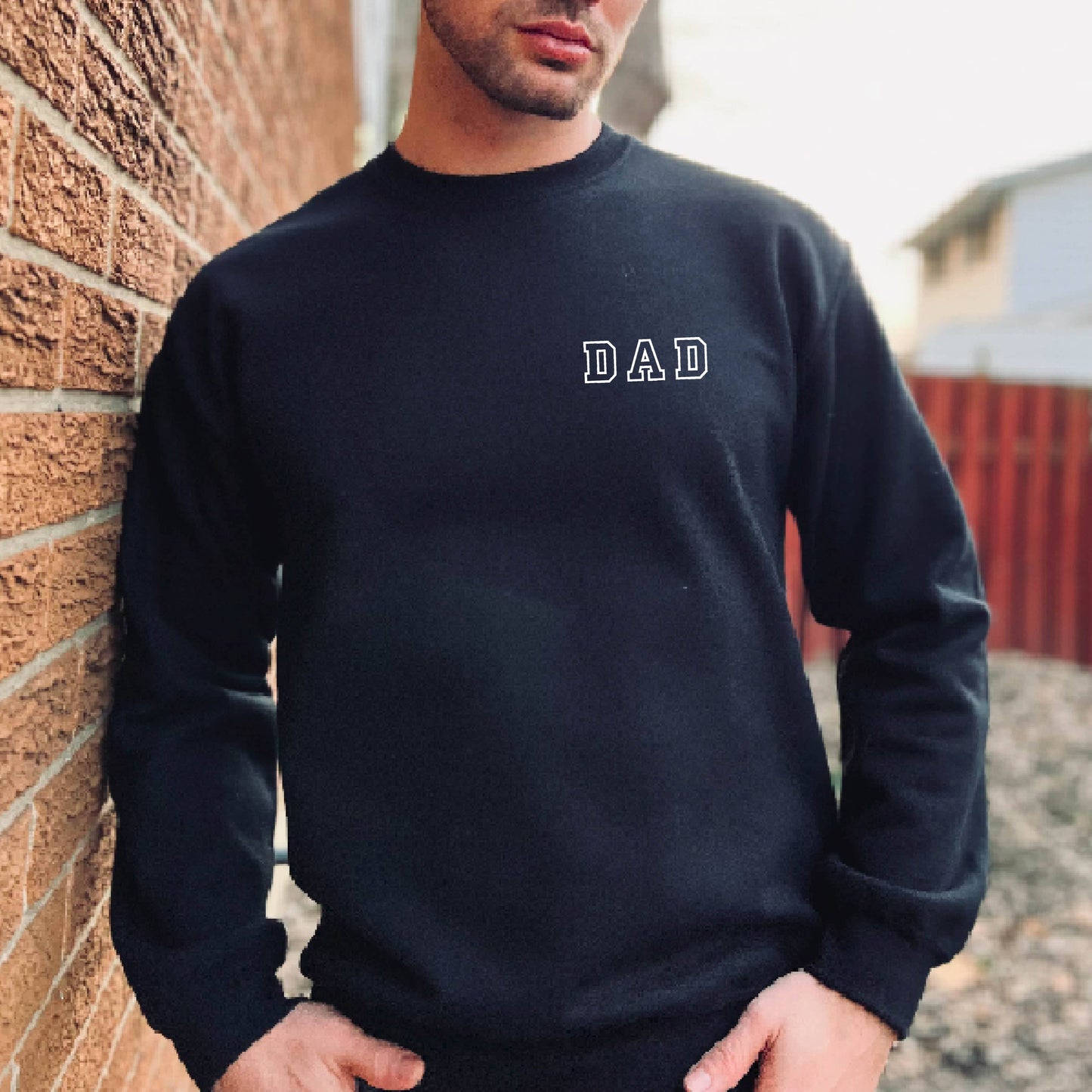 EMBROIDERED Dad Sweatshirt Crewneck Dad Fathers Day Gifts