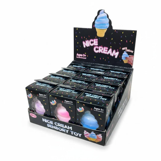 Nice Cream Squishy Sensory Toy – Ice Cream Shape 12ct
