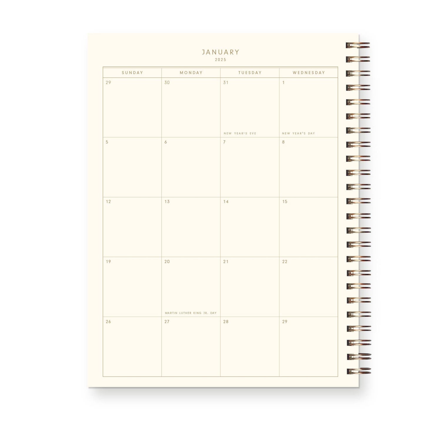 2025 Retro Dated Weekly Planner : Calendar Year