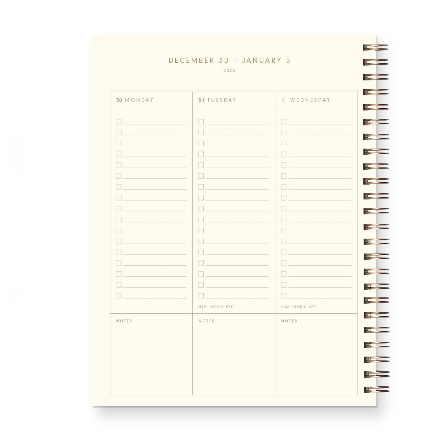 2025 Retro Dated Weekly Planner : Calendar Year