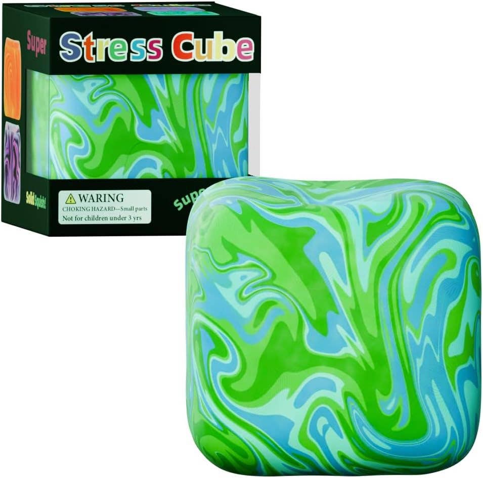 Cube Teardrop Bear Slow Rising Stress Relief Squeeze Toy Box