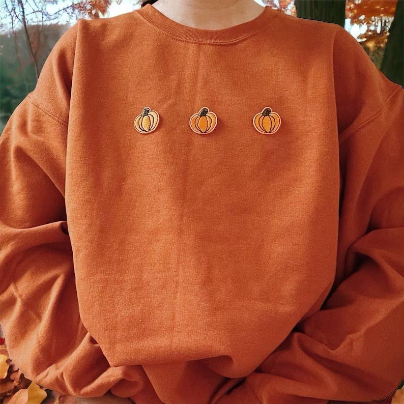 Fall Pumpkin Crewneck Sweatshirt