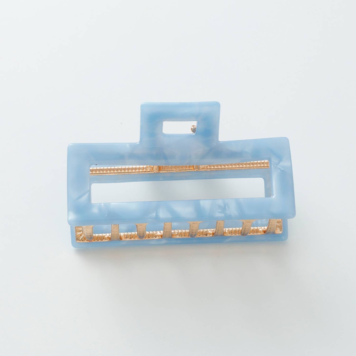 Isla Boardwalk Hollow Rectangle Metal Claw Clip - Medium