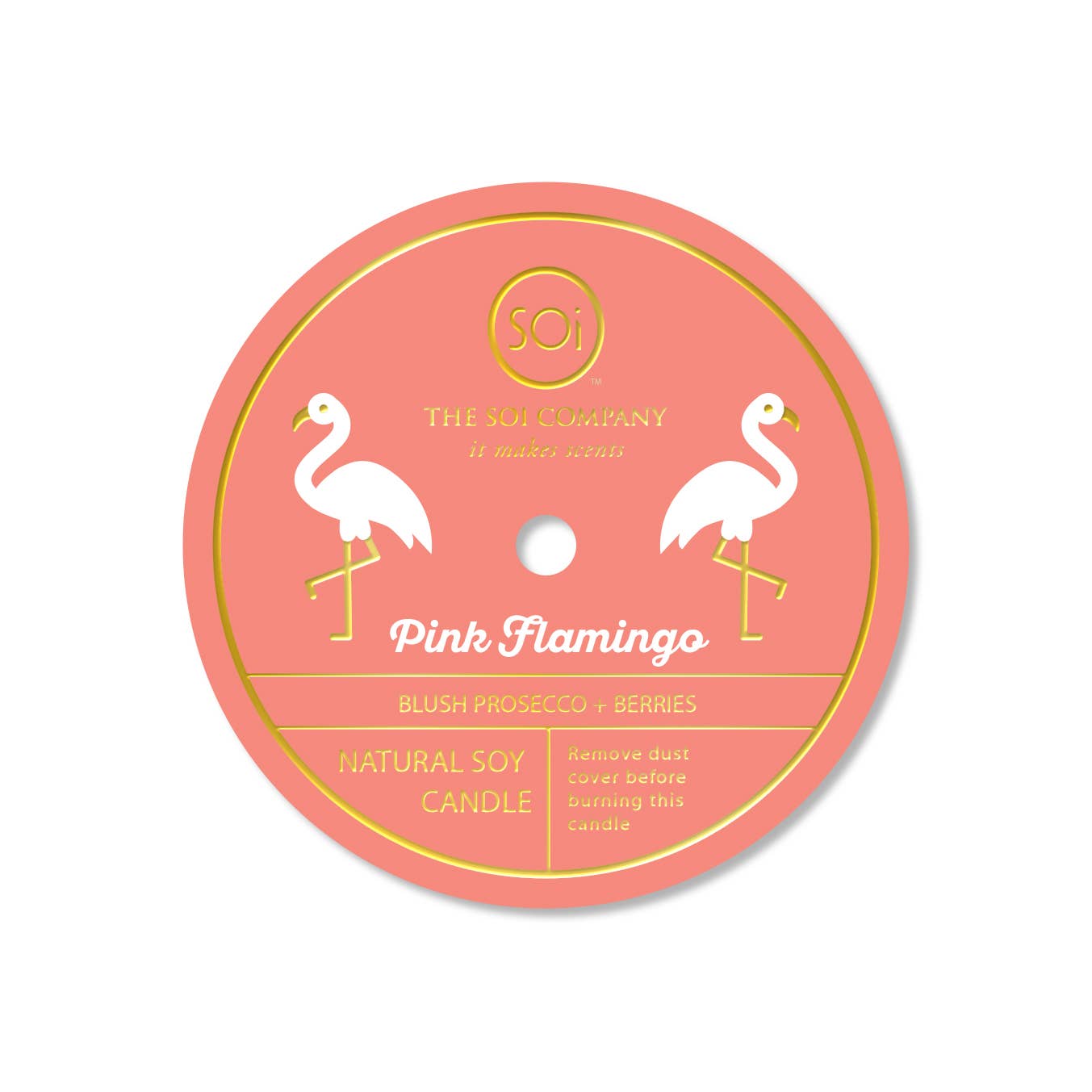 Pink Flamingo12oz Icon Confetti Candle
