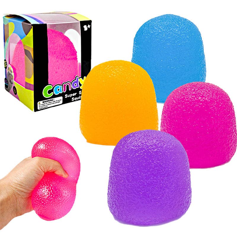 Cube Teardrop Bear Slow Rising Stress Relief Squeeze Toy Box
