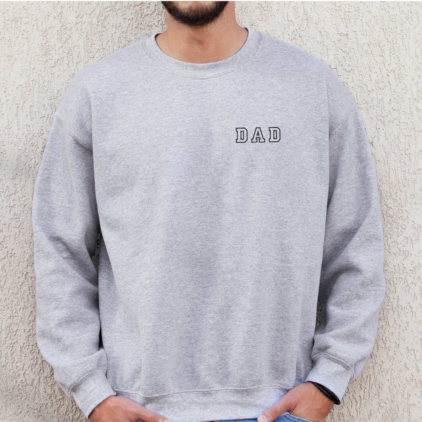 EMBROIDERED Dad Sweatshirt Crewneck Dad Fathers Day Gifts