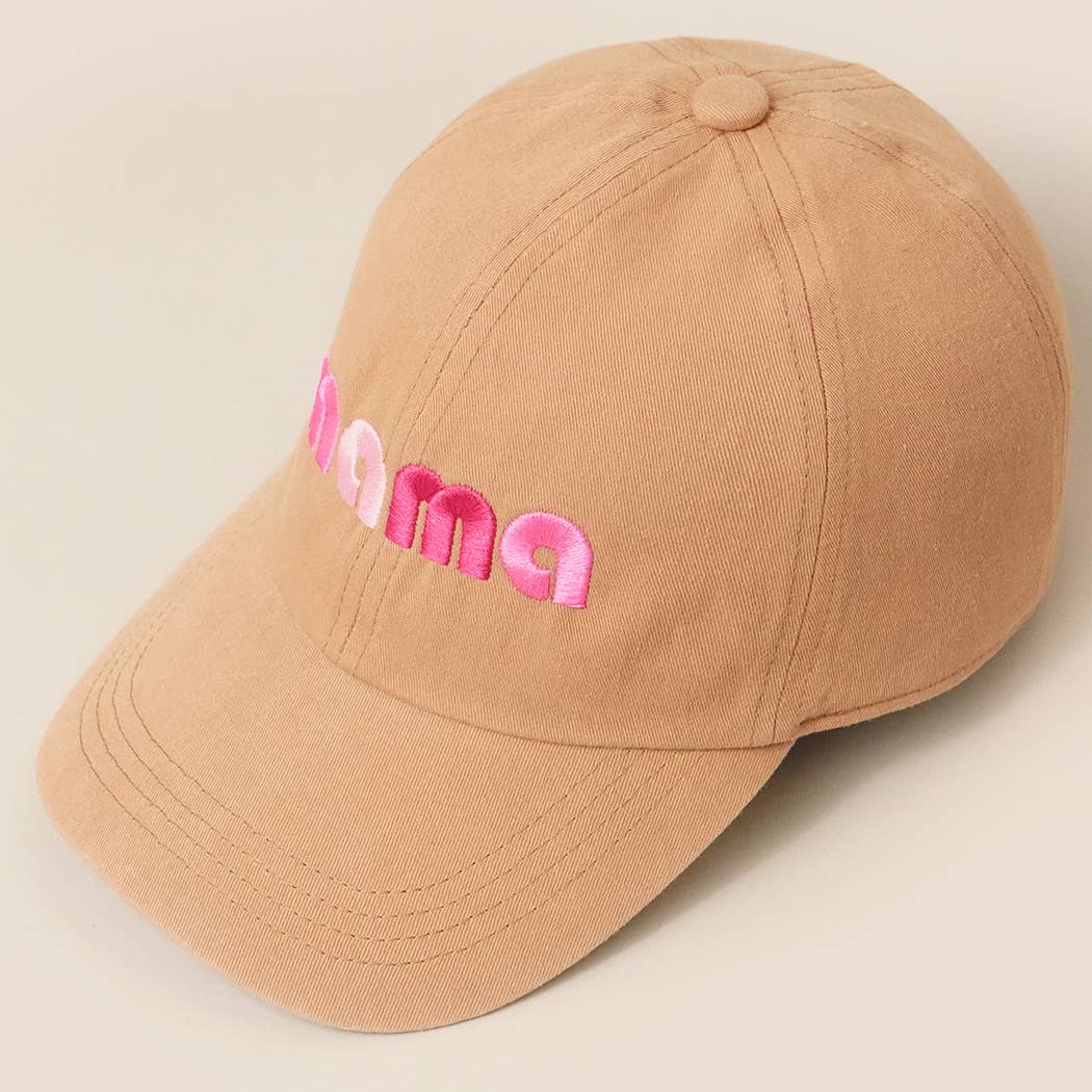 Mama Retro Font Baseball Cap