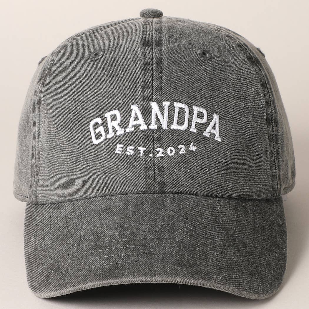 2024 GRANDPA Letter Embroidered Baseball Cap
