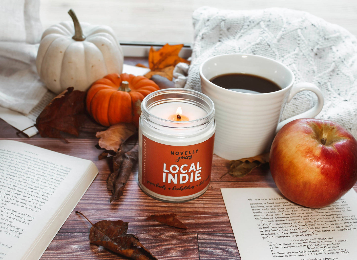 Local Indie Candle | Bookstore, Cozy Bookshop Fragrance