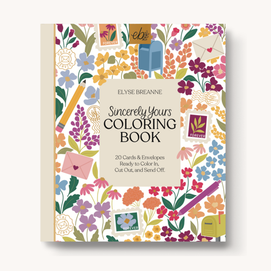 Sincerely Yours Coloring Book PREORDER EARLY JANUARY