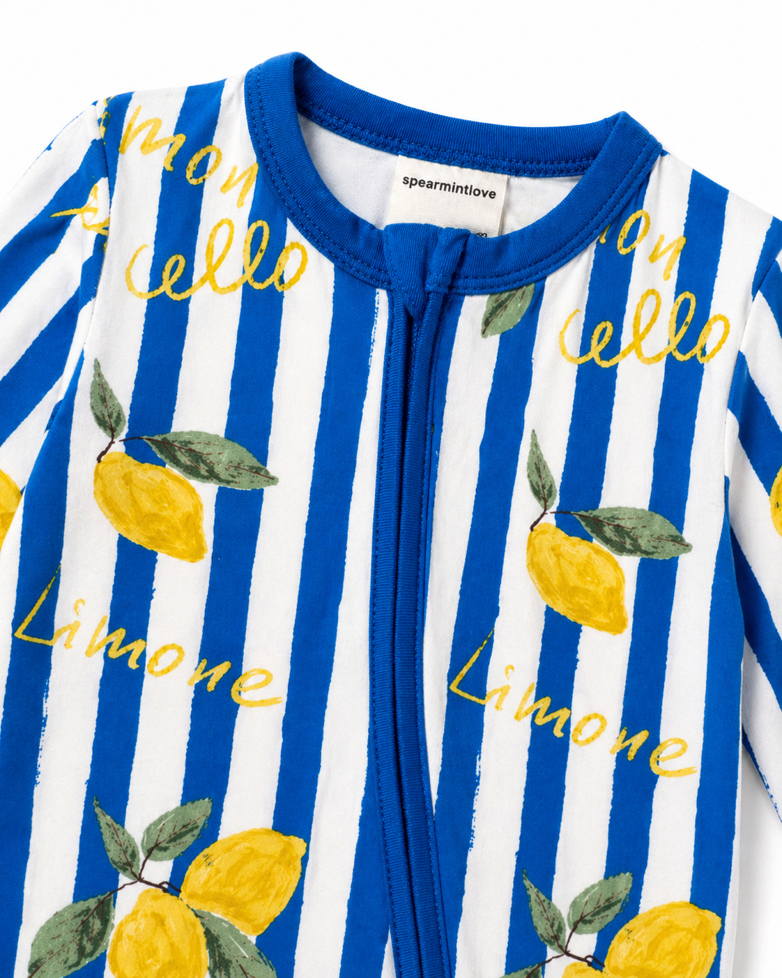2-Way Zip Romper, Lemon Classico