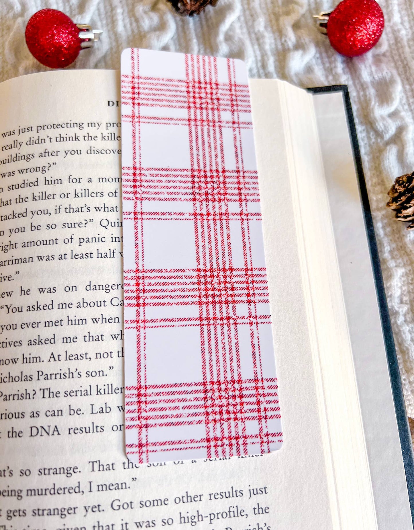 Retro Santa Bookmark Set
