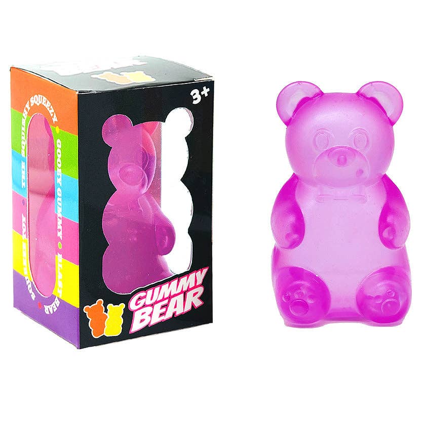 Cube Teardrop Bear Slow Rising Stress Relief Squeeze Toy Box