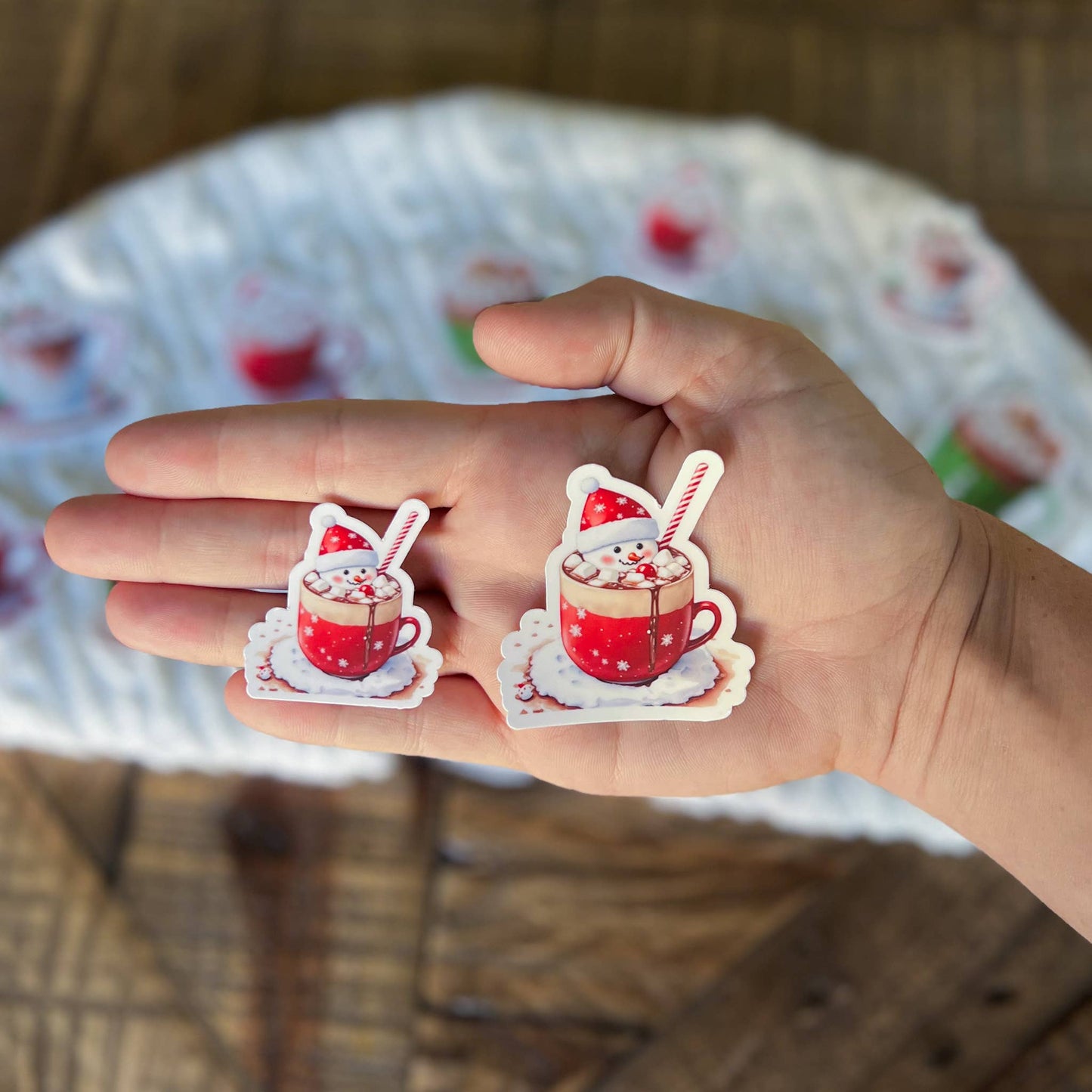 Hot Cocoa Christmas Vinyl Sticker