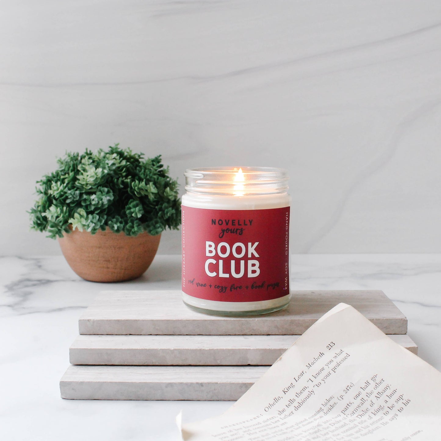 Book Club Candle | Cozy Scent for Readers & Wine Lovers