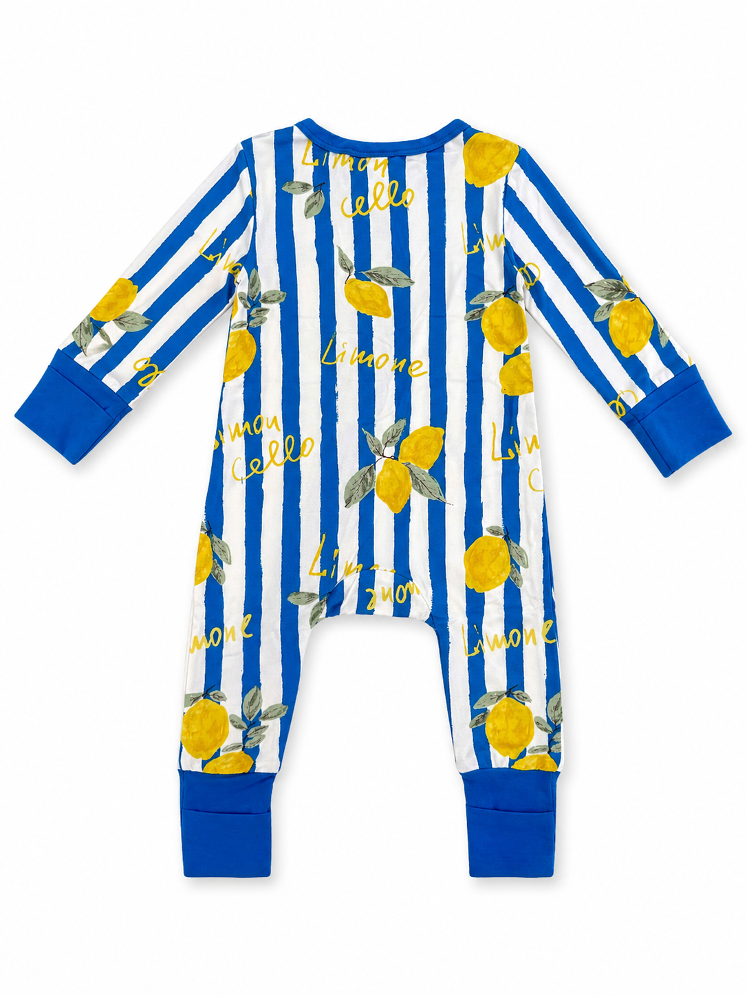 2-Way Zip Romper, Lemon Classico