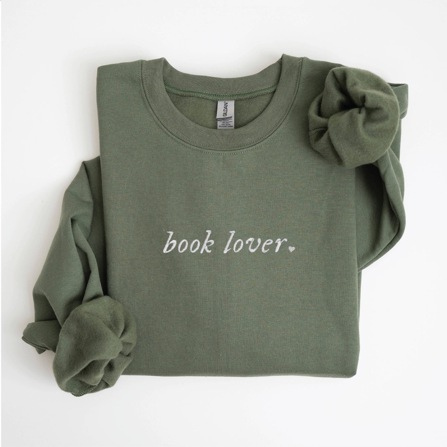 EMBROIDERED Sweatshirt Book Lovers Valentines Day Bookish