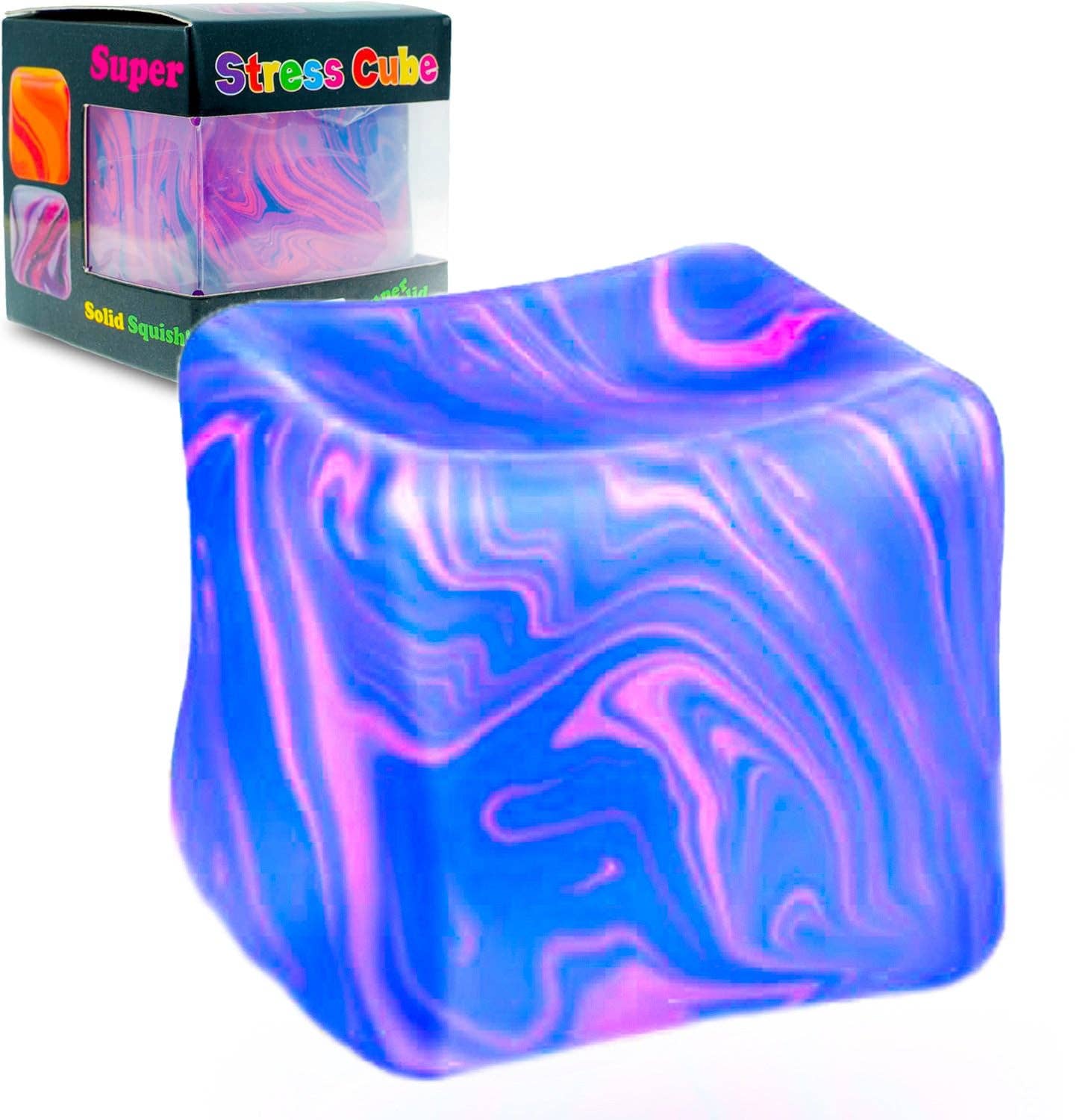 Cube Teardrop Bear Slow Rising Stress Relief Squeeze Toy Box