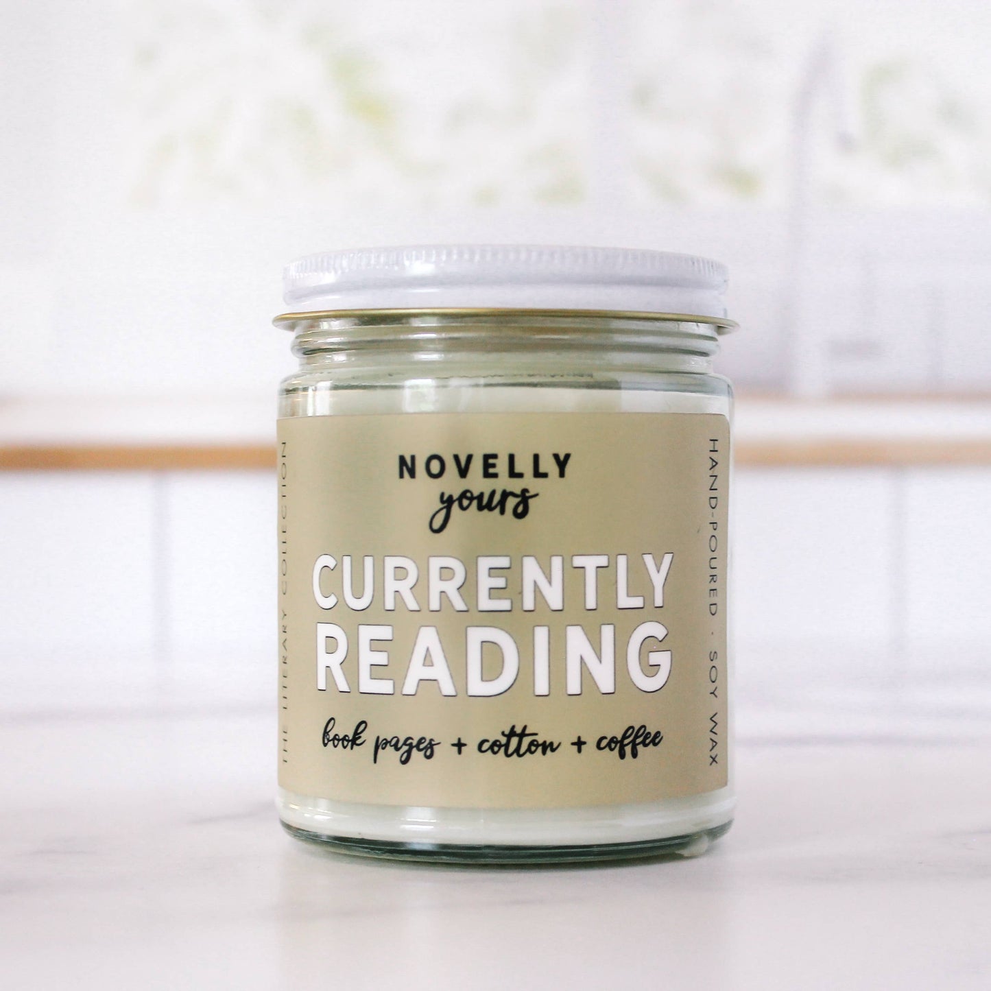 Currently Reading candle | Best-Selling Cozy Book Page scent