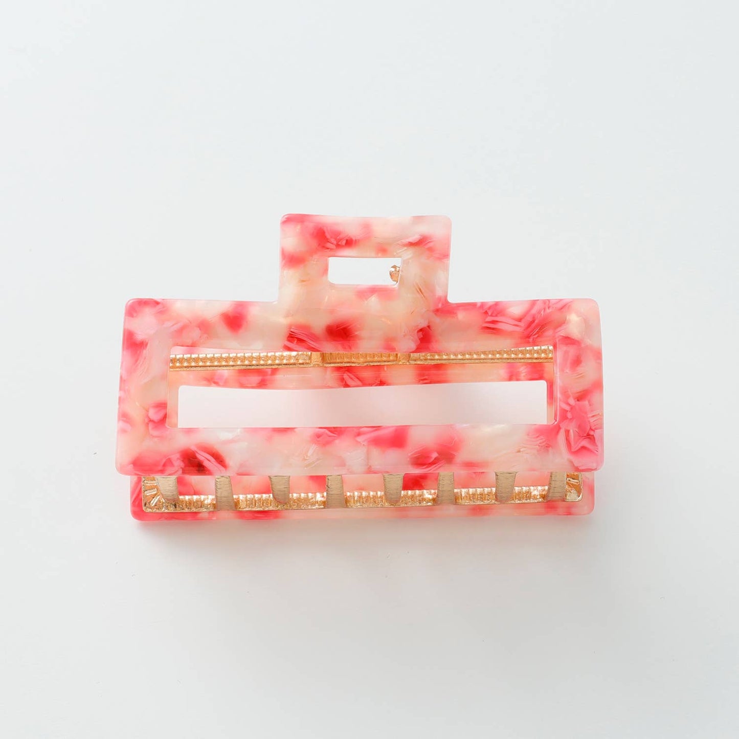 Isla Boardwalk Hollow Rectangle Metal Claw Clip - Medium