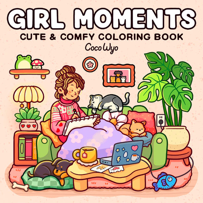 Girl Moments: Coloring Book for Adults and Kids - Ingram